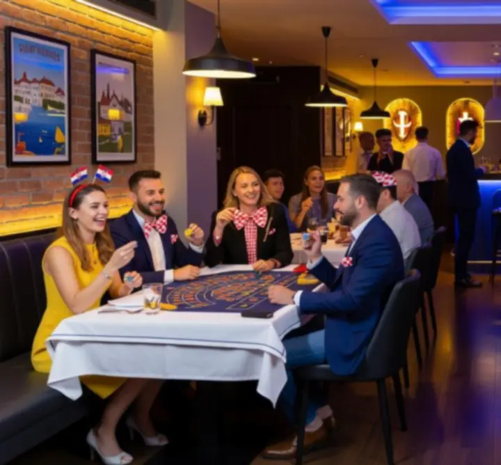 Gosti na tematskom večernjem događanju u Lucky Playa restoranu