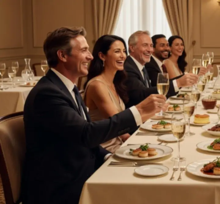 Table élégamment dressée chez Gambenu pour une célébration privée.